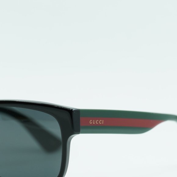 FINAL PRICE NEW GUCCI GG0340S 006 BLACK/MULTICOLOR GREY MENS SUNGLASSES - Picture 4 of 11